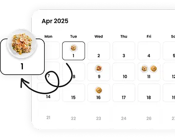 Drag-and-Drop Meal Planning
